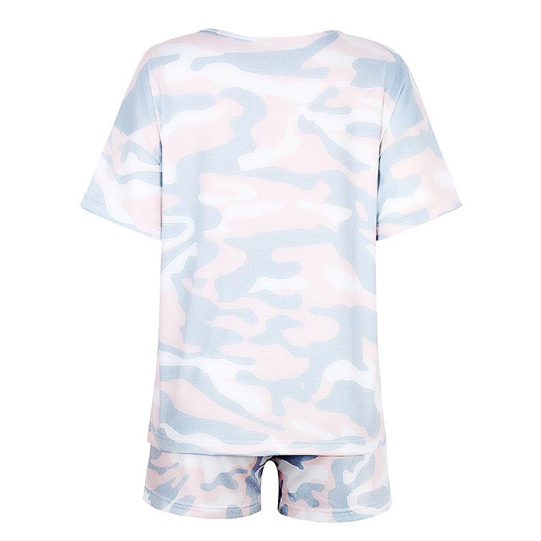 Tie-dye Print Pajamas Loungewear Tracksuit - amazitshop