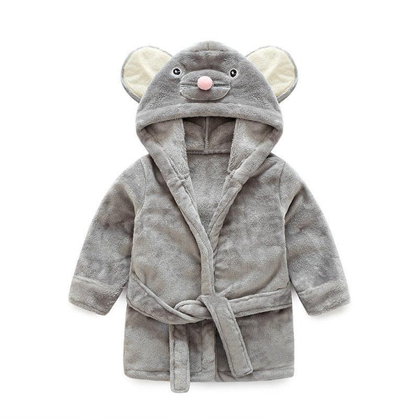 Flannel Bathrobe Cute Mouse Children's Loungewear - amazitshop