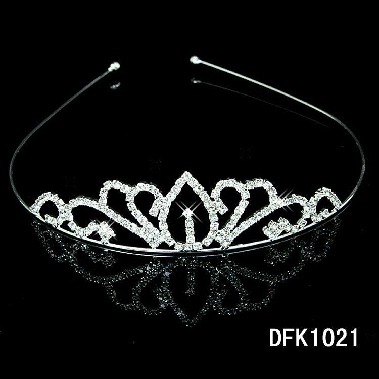 Korean Style Bridal Crown Headdress Diamond Alloy Women's Hair Band Accessories Girls Children Diamond Jewelry Wholesale - amazitshop