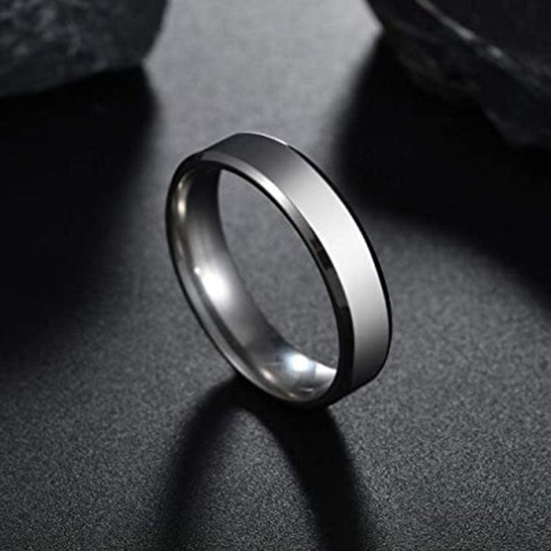 Stainless Steel Ring for Women Men Fashion Gold Color Finger Rings Wedding Band Jewelry Gift - amazitshop