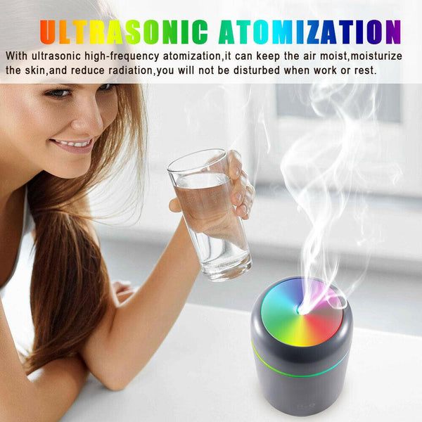 Aroma Essential Oil Diffuser Grain Ultrasonic Air LED Aromatherapy Humidifier - amazitshop