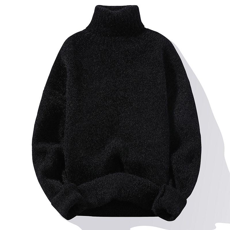 Sweater Soft Sweater Men's Slim-fit Thickened Pullover Bottoming Shirt - amazitshop