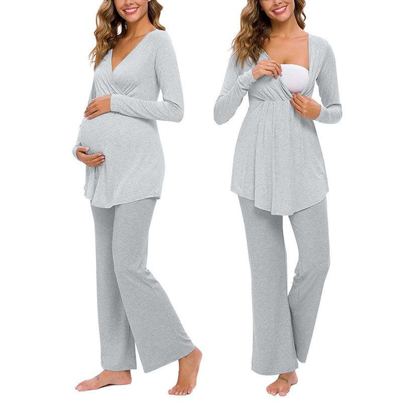 Nursing pajamas for pregnant women - amazitshop