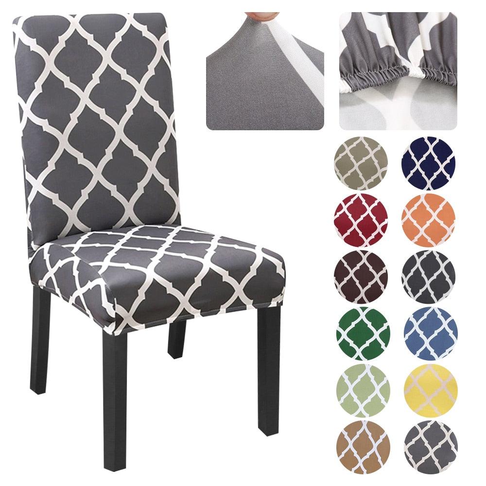 Spandex Chair Covers Printed Stretch Elastic Universal Chair Cover Slipcovers Fitting Chair Protective Covers - amazitshop