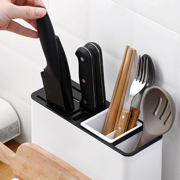 Tableware Storage Holders Kitchen Knife Plastic Storages Racks for Kitchen Convenience Cabinet - amazitshop