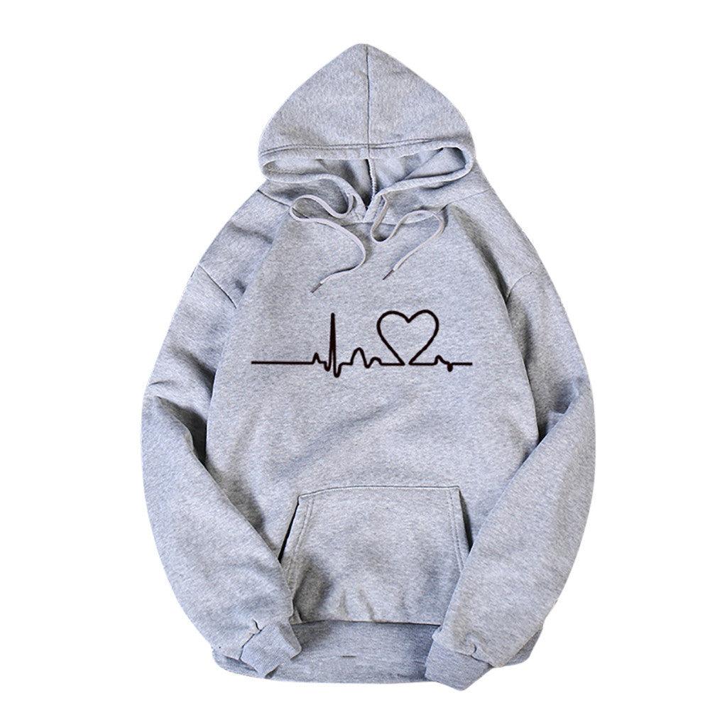 Fleece casual plus size hoodie fashion sport hoodie for women - amazitshop