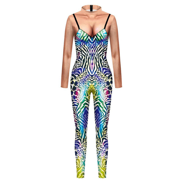 Fitness Suit Fake Two Sets Of Ladies Mesh Strips - amazitshop