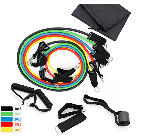 Latex Resistance Bands Workout Exercise Yoga Crossfit Fitness Tubes Pull Rope Fitness Exercise Equipment Tool - amazitshop