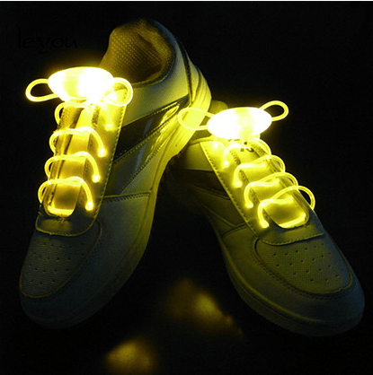 Led Sport Shoe Laces Glow Shoe Strings Round Flash Light Shoelaces - amazitshop
