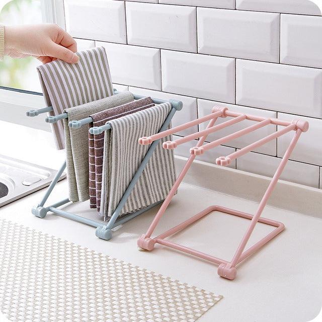 Foldable Dishcloth Shelf Kitchen Accessories Gadget Organizer - amazitshop