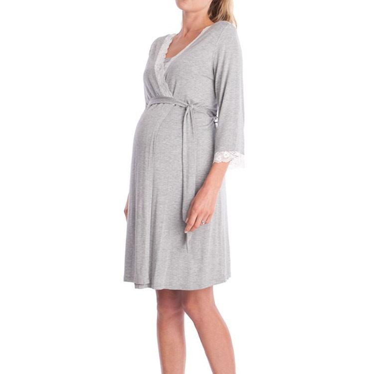 Pregnant Women Nightdress Maternity Sleepwear - amazitshop