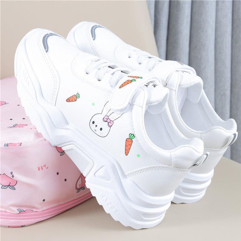 Spring And Autumn Primary School Students Casual All-match Pu Running Shoes - amazitshop