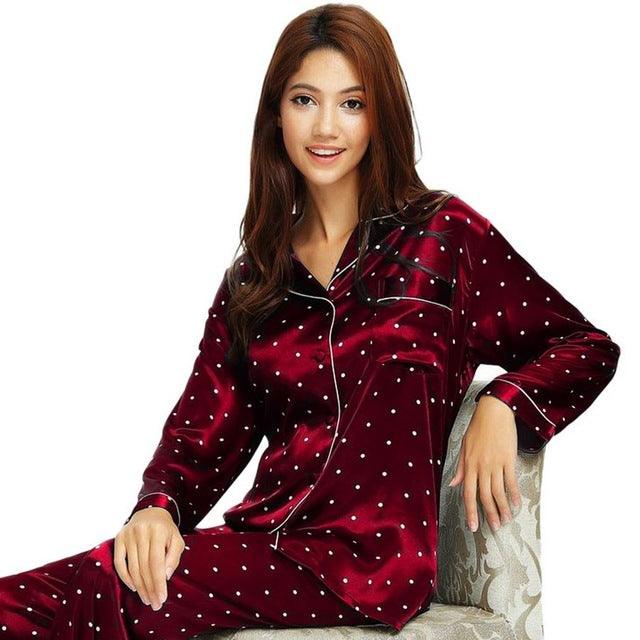 Silk satin pajamas - amazitshop