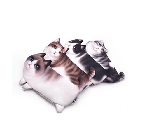Cute Cat Makeup Case Travel Organizer Cosmetic Bags Neceser Toiletry Cosmetic Pencil Case 3D Printing Storage Pouch Gifts - amazitshop