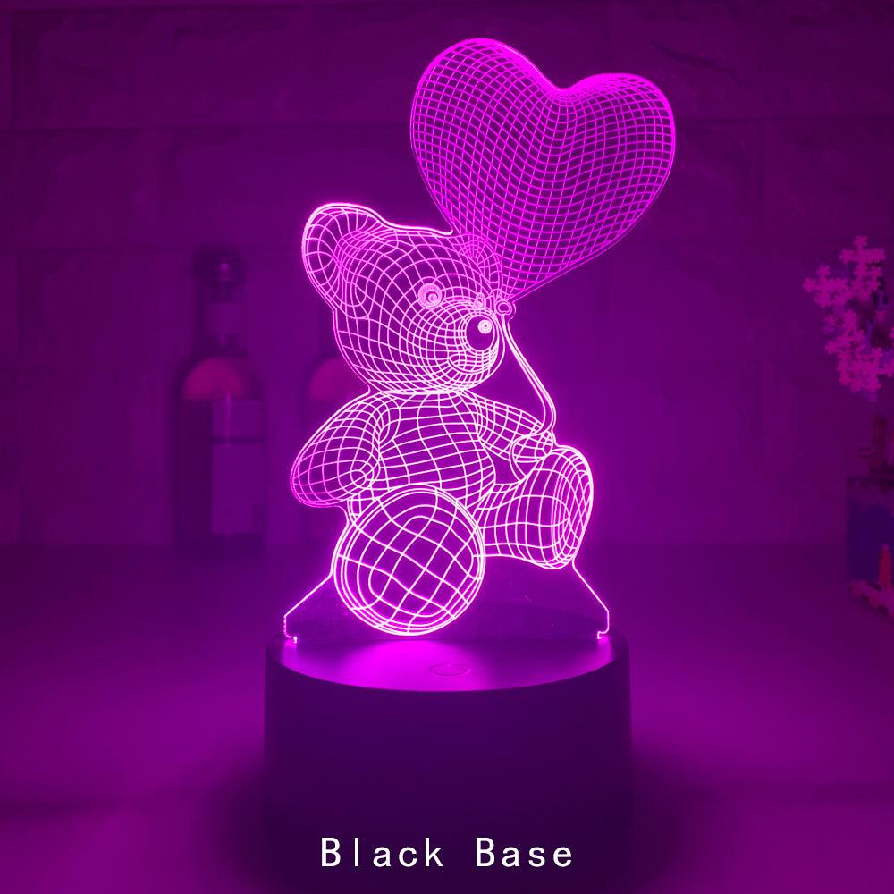 3D Lamp Acrylic USB LED Night Lights Neon Sign Lamp Xmas Christmas Decorations For Home Bedroom Birthday Decor Valentines Day Gifts - amazitshop
