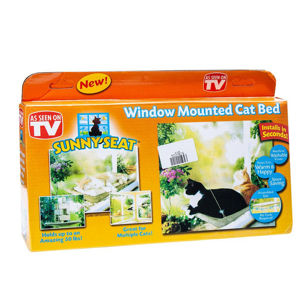 Pet Hanging Beds Cat Sunny Window Seat Mount Hammock Comfortable Cat Shelf Seat - amazitshop