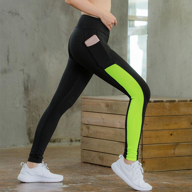 Women Yoga Pant With Pocket Tights Energy Seamless Sports Pants For Women High Waist Sport Leggings Fitness Running Pants Women - amazitshop