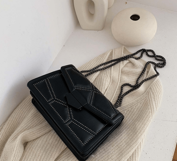 Rivet Chain Small Crossbody Bags For Women - amazitshop