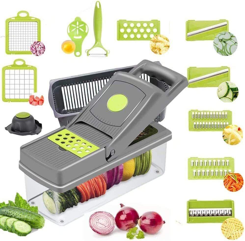 15 In 1 Food Vegetable Slicer Salad Fruit Peeler Cutter Dicer Chopper Kitchen - Amazitshop