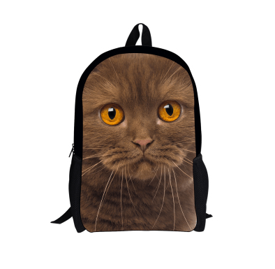 FORUDESIGNS Cat Backpack Cute 3D Animal Denim Backpacks for Children Boys Girls Casual Kids School Bag Mochila Travel Backpack - amazitshop