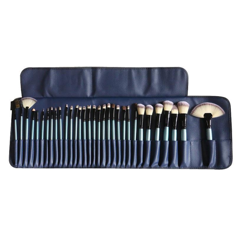 32 blue makeup brushes - amazitshop