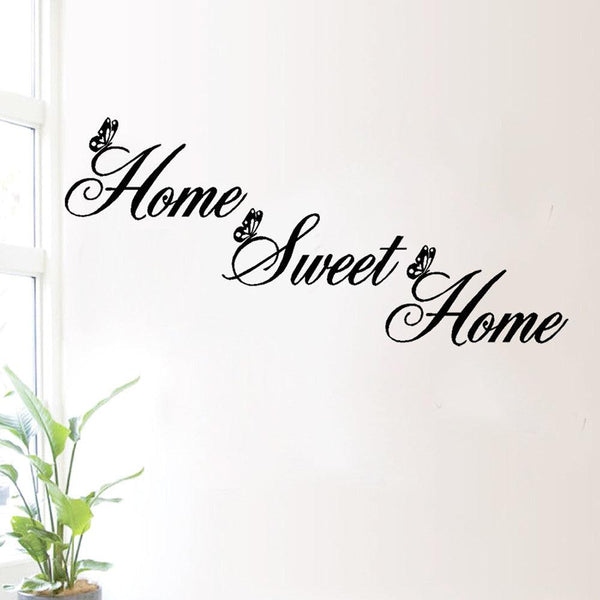 Home sweet home living room bedroom carved wall sticker - amazitshop