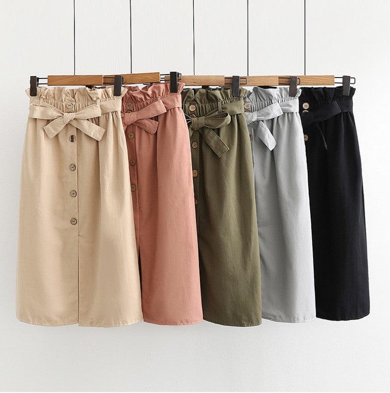 High-waisted mid-length skirts for women - amazitshop