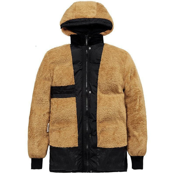 Clothing plus velvet padded jacket men winter - amazitshop