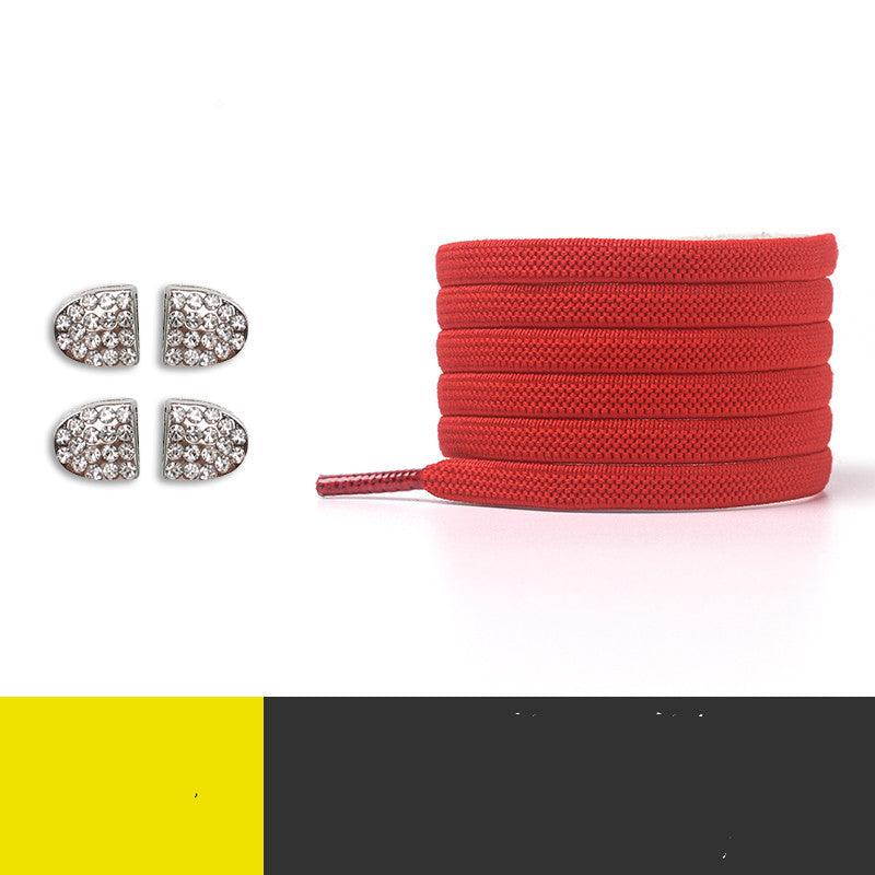 Elastic Tying-Free Shoelace Retainer Flat Color Shoelace Rope - amazitshop