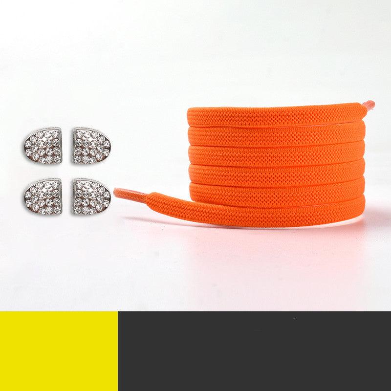 Elastic Tying-Free Shoelace Retainer Flat Color Shoelace Rope - amazitshop