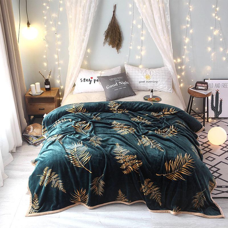 Soft Flannel Blanket Adult Sofa Bedding - amazitshop