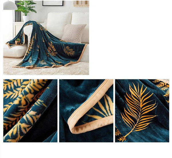 Soft Flannel Blanket Adult Sofa Bedding - amazitshop