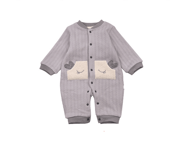 Toddler Outing Clothes Autumn And Winter Warm Baby Romper - amazitshop