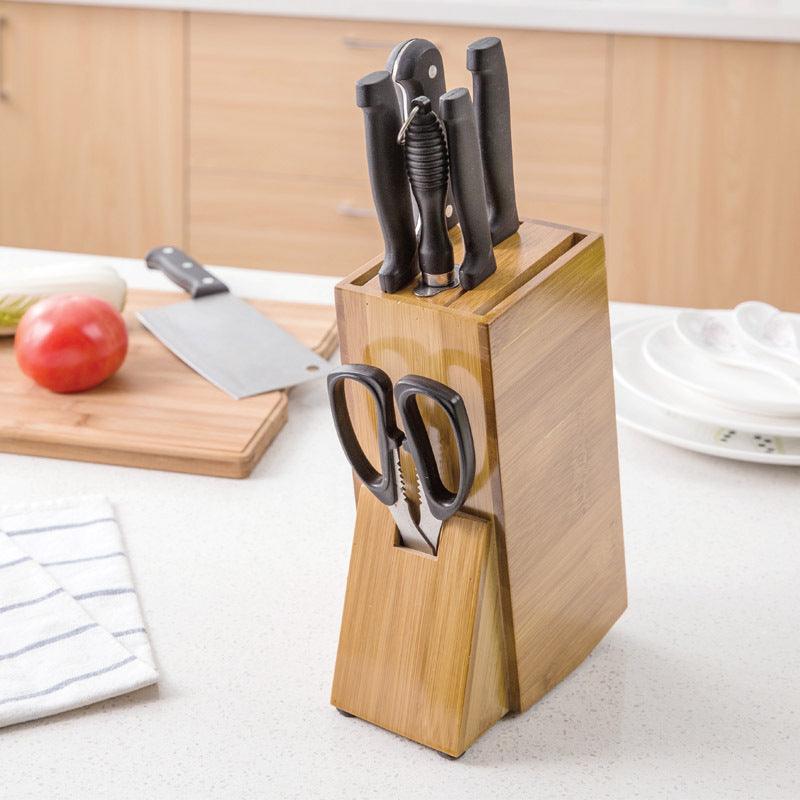 Bamboo Kitchen Accessories Storage Knife Holder - amazitshop