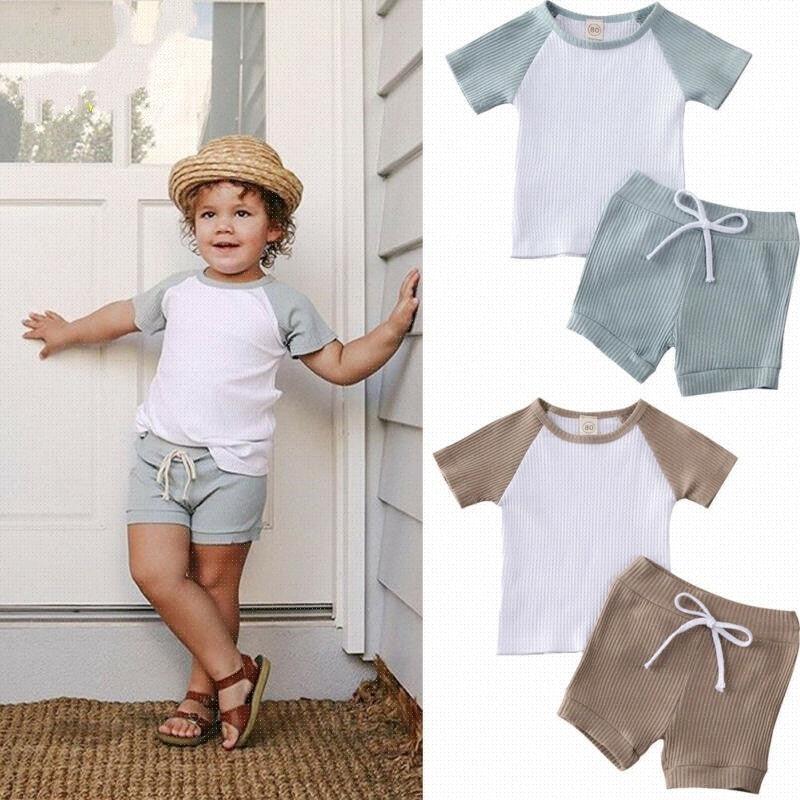 Shirt Shorts 2pcs For Baby Clothes Boy Kids Boys Clothing - amazitshop