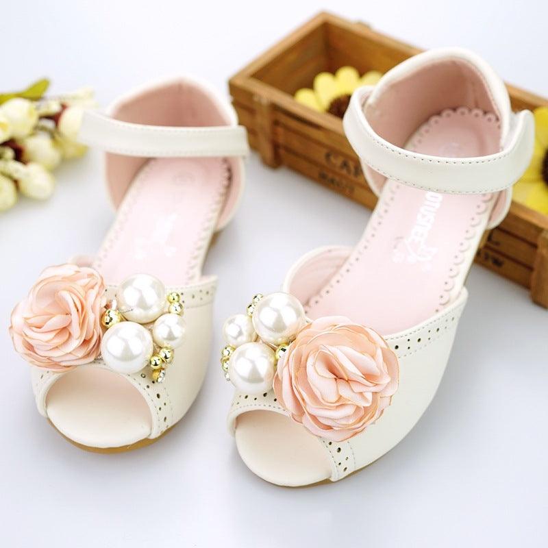 Sandals Korean Style Flower Princess Shoes In Big Kids CComfortable Sandals - amazitshop