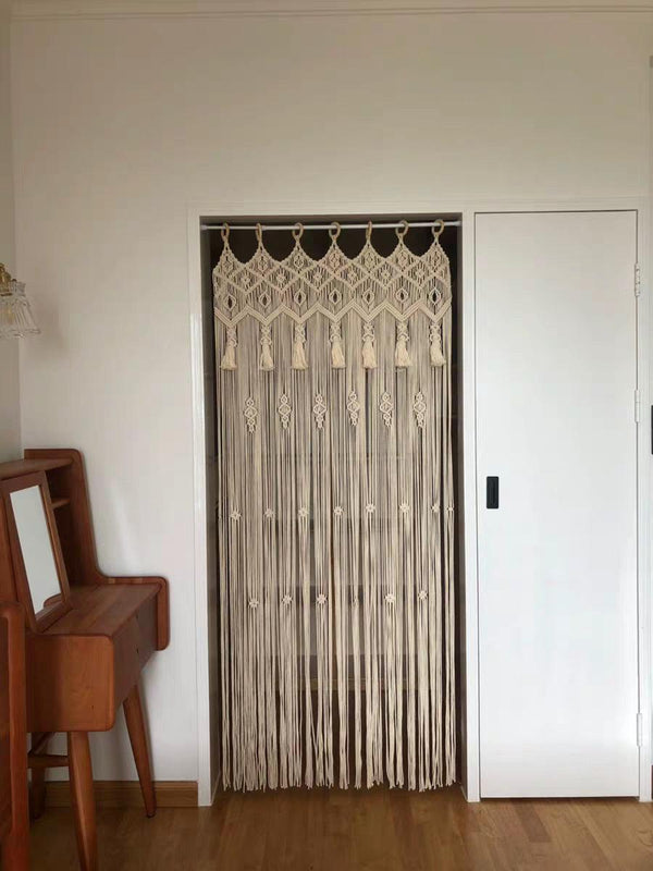 Door Curtain Tapestry Hand-Woven Curtain Tapestry Pastoral Wedding Tapestry - amazitshop