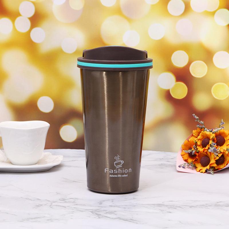 Portable Stainless Steel Thermos Mug For Lovers - amazitshop