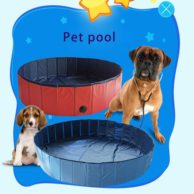 Portable Pet Pool Foldable Dog Cat Bathtub Pet Supplies Outdoor Children's Bathtub Pet Cleaning Supplies Accessories - amazitshop