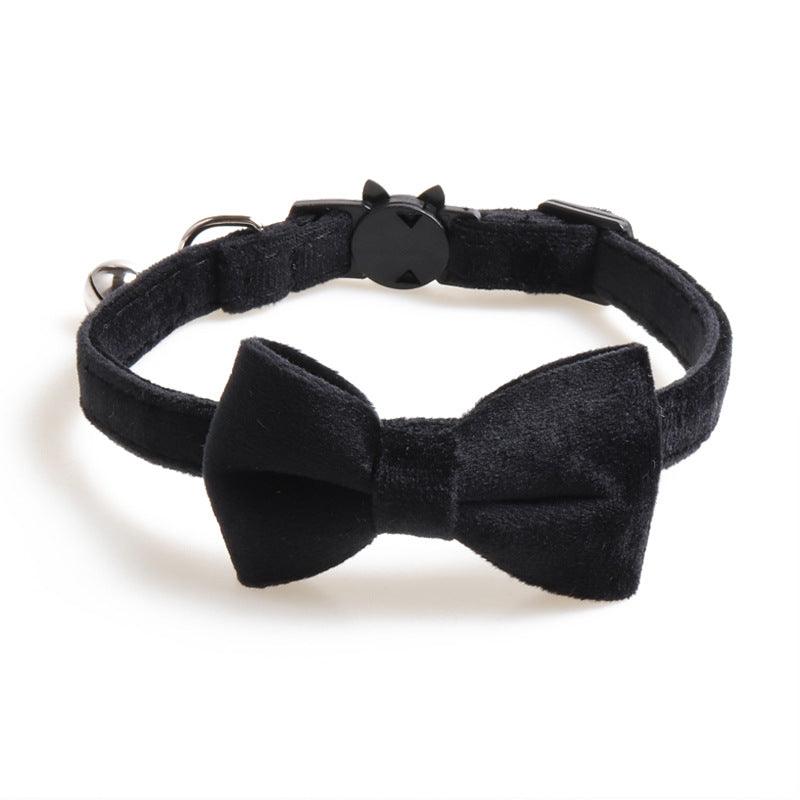 Velvet Pet Collars Bowknot Dog Collars - amazitshop