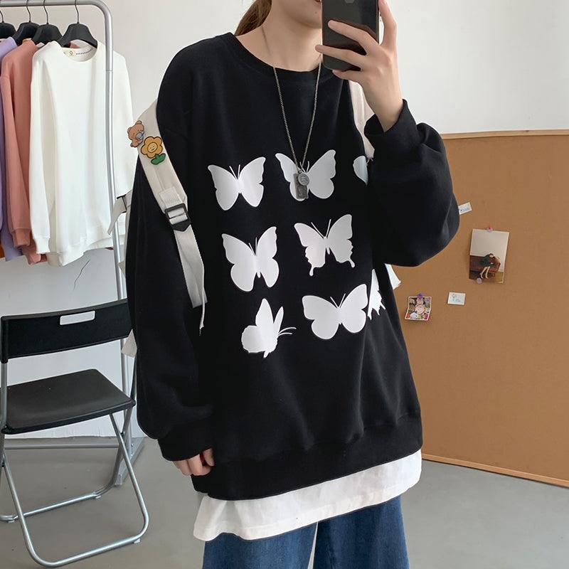 Harajuku Style Plus Fat Plus Size Sweater Women - amazitshop