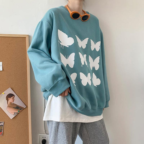 Harajuku Style Plus Fat Plus Size Sweater Women - amazitshop