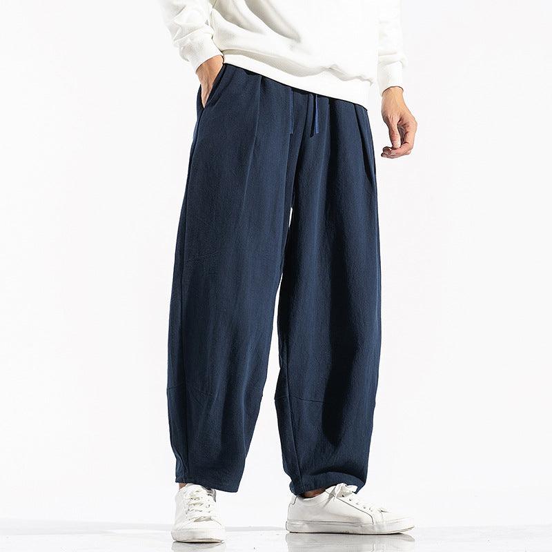 Loose Chinese-style Wide-leg Pants In Large Sizes - amazitshop
