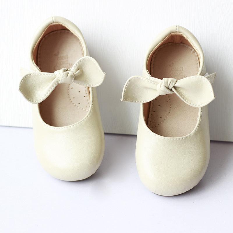 Baby Retro Kids Leather Shoes Girls Single Shoes - amazitshop