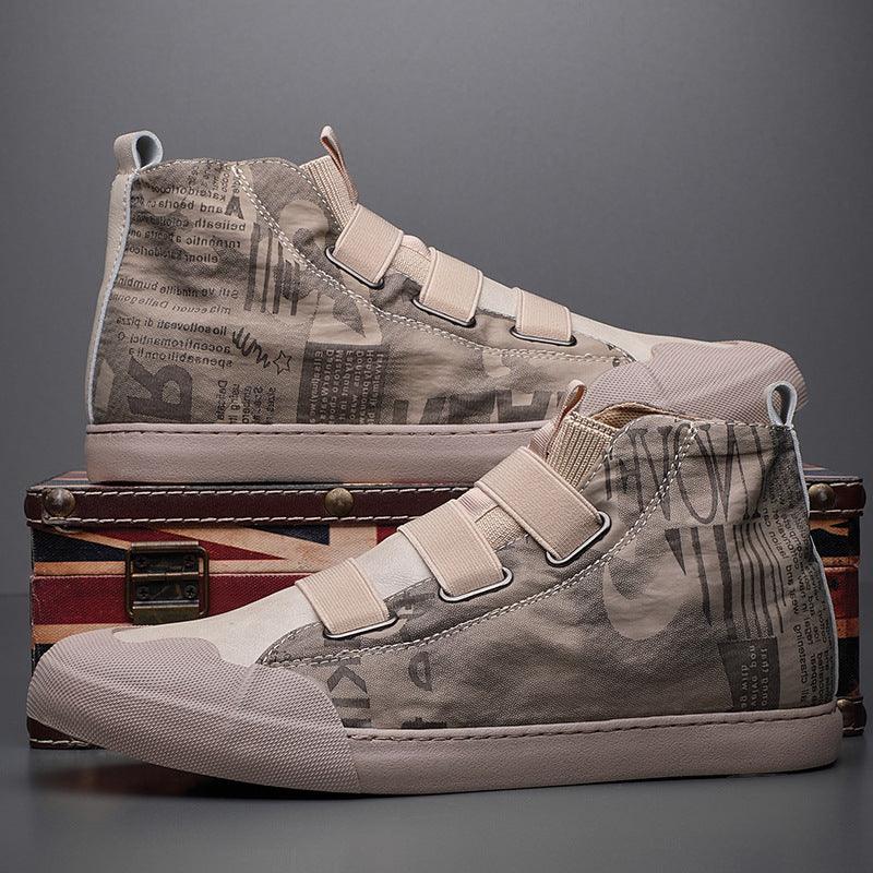 Men's High-top Camouflage Canvas Shoes Youth Fashion Casual Shoes - amazitshop