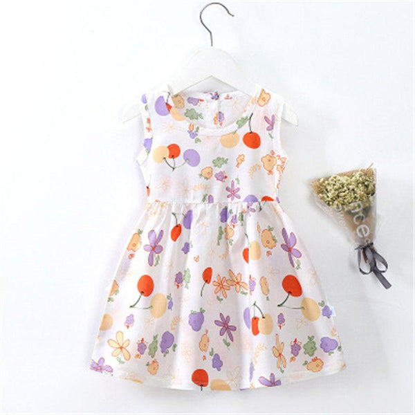 8 Style Baby Girls Dress Summer Cute Cartoon Baby Princess Birthday Party Knitted Dresses Toddler Costume Infant Kids Clothes - amazitshop