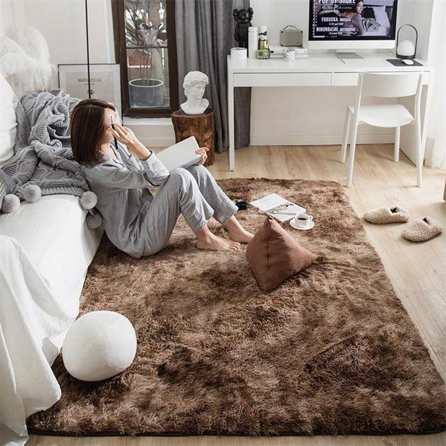 Plush Carpets For Living Room Soft Fluffy Rug Home Decor - amazitshop