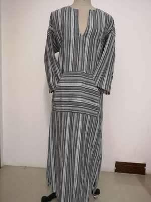 Women Long Striped Casual Loose Maxi Dresses - amazitshop