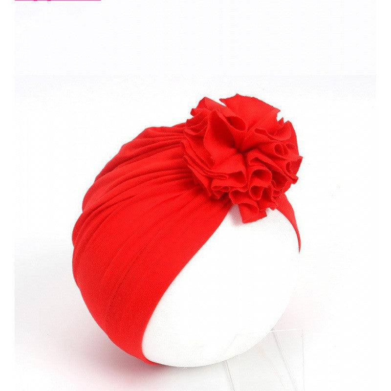 Kids Flower Hat Newborn Baby Indian Turban Cap Girl Headwear - amazitshop