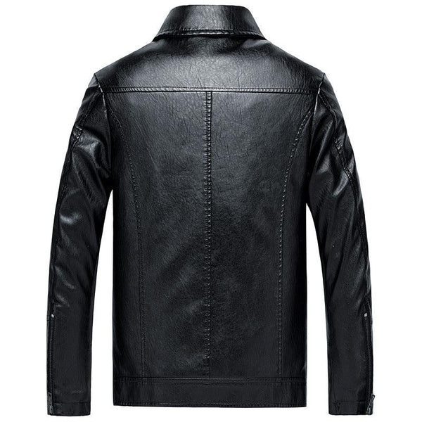 Men's Leather Jackets Leather Suits Thin Washable Leather Jackets - amazitshop